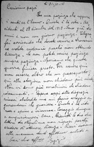 scattata&nbsp; il 21 Ottobre, 1915.